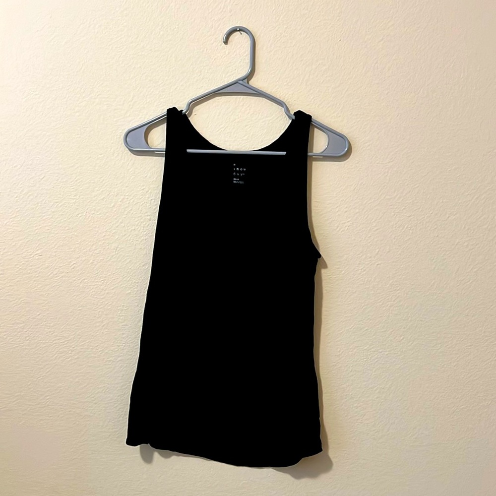 A New Day Black V-neck Tank